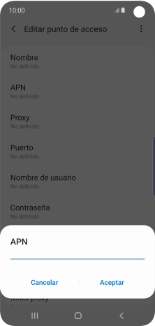 Introduce airtelwap.es y pulsa Aceptar.
