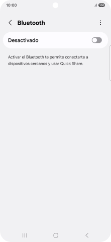 Pulsa el indicador para activar la función.