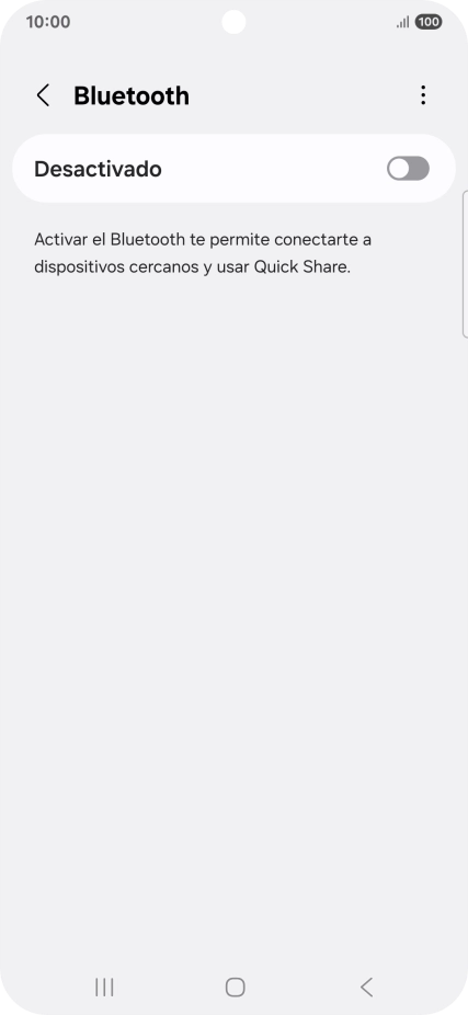 Pulsa el indicador para activar la función.