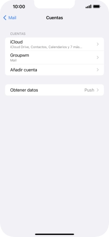 Pulsa el nombre de la cuenta de correo electrónico que acabas de crear.