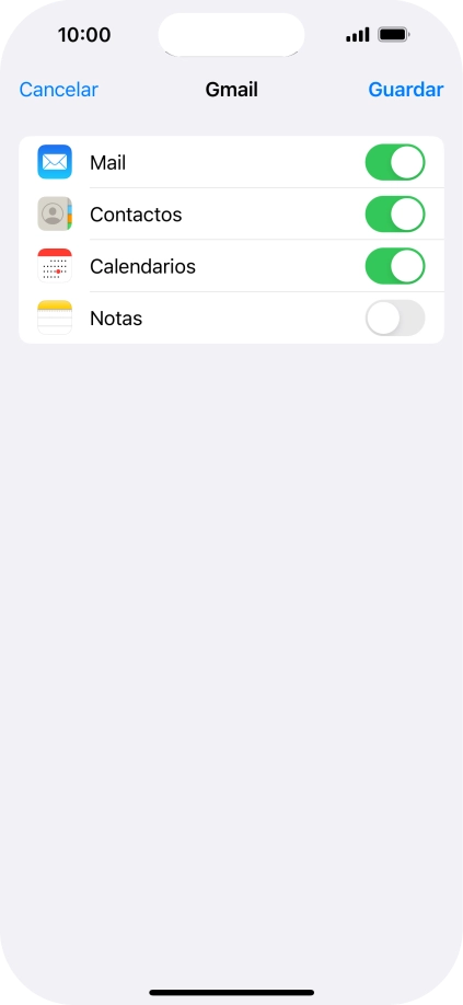 Si aparece en la pantalla esta imagen, tu cuenta de correo electrónico ha sido reconocida y configurada automáticamente. Sigue las indicaciones de la pantalla para introducir más información y terminar la configuración.