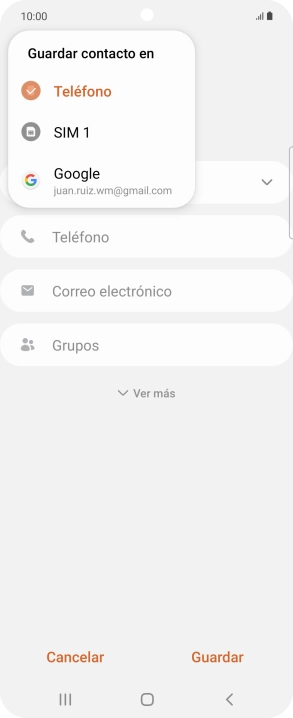 Pulsa Teléfono.