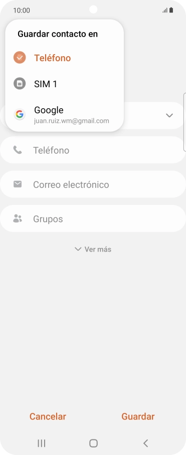 Pulsa Teléfono.