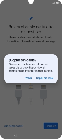 Pulsa Copiar sin cable.