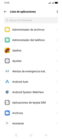 Pulsa la app deseada.