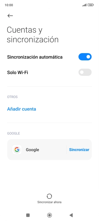 Pulsa Añadir cuenta.