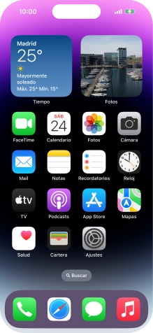 Cuando el icono de carga de batería aparece en la pantalla, el teléfono se está cargando.