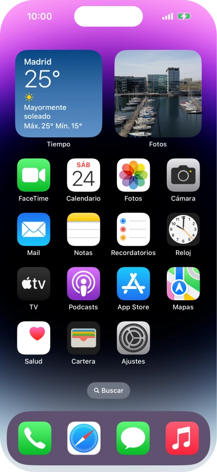 Cuando el icono de carga de batería aparece en la pantalla, el teléfono se está cargando.