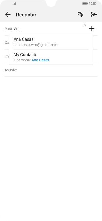 Pulsa el contacto deseado.