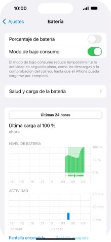 Desliza el dedo hacia arriba desde la parte inferior de la pantalla para terminar y volver a la pantalla de inicio.