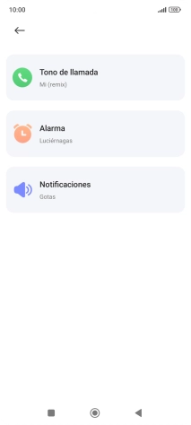 Pulsa Tono de llamada.