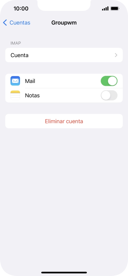 Pulsa Cuenta.