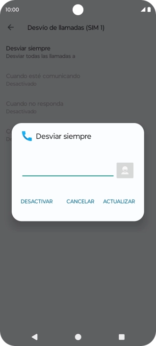 Pulsa DESACTIVAR.