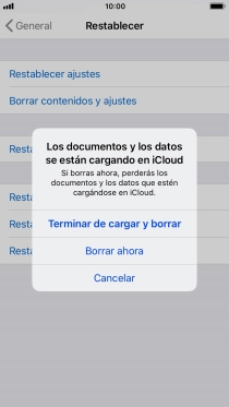 Pulsa Borrar ahora.