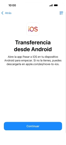 Para transferir contenido a tu teléfono, tienes que haber instalado la app 