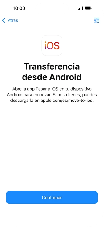 Para transferir contenido a tu teléfono, tienes que haber instalado la app 