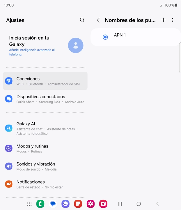 Pulsa el icono de añadir.