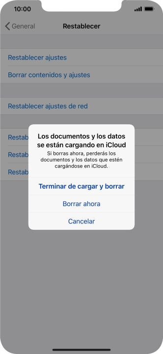 Pulsa el ajuste deseado.
