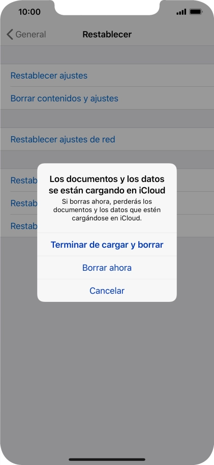 Pulsa el ajuste deseado.