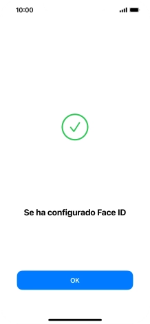 Pulsa OK. Si no has añadido anteriormente un código de seguridad, tendrás que introducir un código de libre elección dos veces consecutivas.