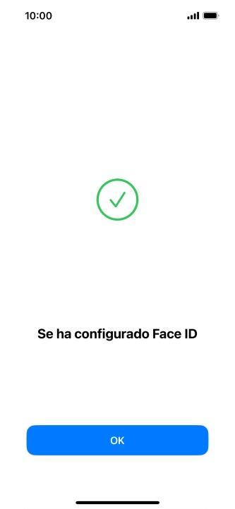 Pulsa OK. Si no has añadido anteriormente un código de seguridad, tendrás que introducir un código de libre elección dos veces consecutivas.