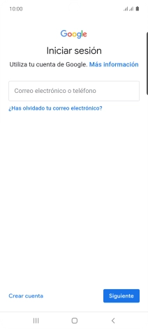 Si no tienes una cuenta de Google, pulsa Crear cuenta y sigue las indicaciones de la pantalla para ver cómo crear una cuenta nueva.