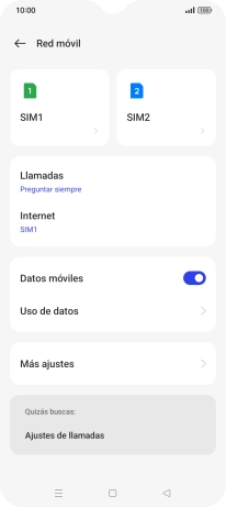 Pulsa la tarjeta SIM deseada.
