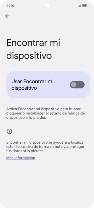 Pulsa el indicador junto a 