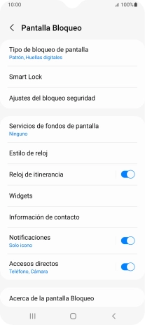 Pulsa Tipo de bloqueo de pantalla e introduce el código de seguridad extra que has creado anteriormente.