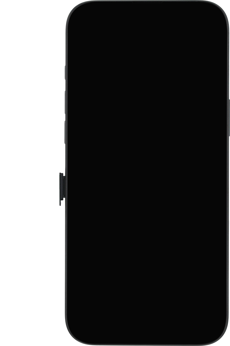 Retira el contenedor de la tarjeta SIM del teléfono.