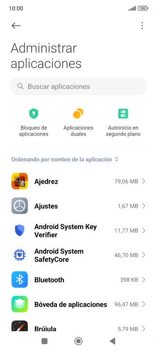 Pulsa la app deseada.
