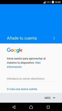 Si no tienes una cuenta de Google, pulsa O crea una nueva cuenta y sigue las indicaciones de la pantalla para ver cómo crear una cuenta nueva.