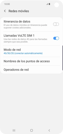 Pulsa Nombres de los puntos de acceso.