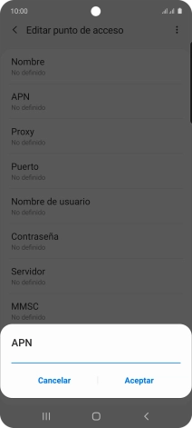 Introduce airtelwap.es y pulsa Aceptar.