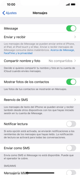 Pulsa el indicador junto a 