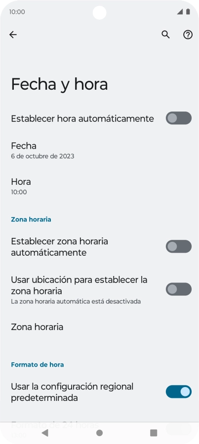 Pulsa el indicador junto a 
