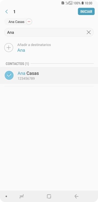 Pulsa INICIAR.