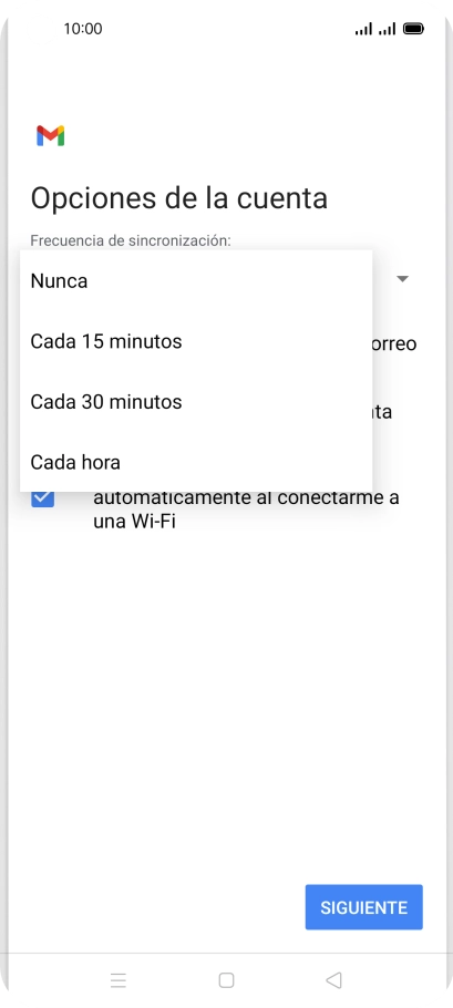 Pulsa el ajuste deseado.