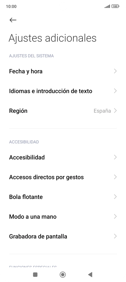 Pulsa Fecha y hora.