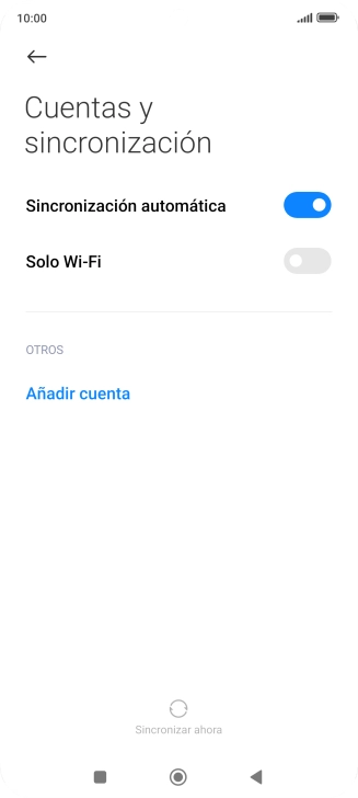 Pulsa Añadir cuenta.