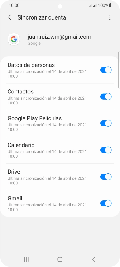 Pulsa la tecla de inicio para terminar y regresar a la pantalla de inicio.