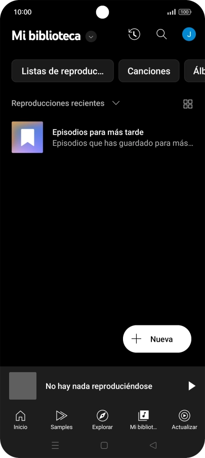 Pulsa la lista desplegable.