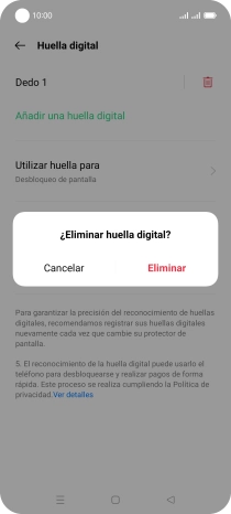 Pulsa Eliminar.