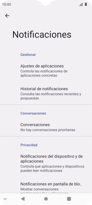 Pulsa Ajustes de aplicaciones.