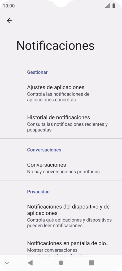 Pulsa Ajustes de aplicaciones.