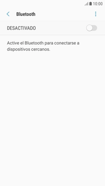 Pulsa el indicador para activar la función.