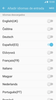Pulsa el idioma deseado para añadirlo.