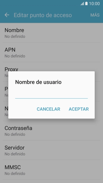 Introduce wap@wap y pulsa ACEPTAR.