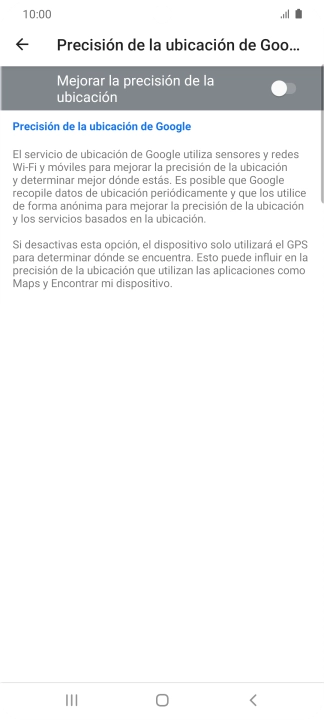 Pulsa el indicador junto a 