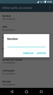 Introduce Vodafone Internet y pulsa ACEPTAR.